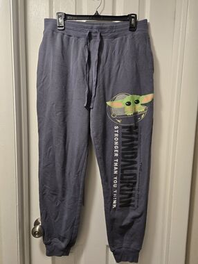 Womens Star Wars Dark Gray Graphic Jogger Sweatpants Size L